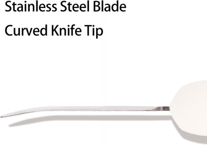 10 Pack Oyster Shucking Knife, Stainless Steel Oyster Knife Oyster Shucker Clam Knife, Oyster Knives Suitable for All Kinds of Shells and Oysters Shucking(White+ Black)