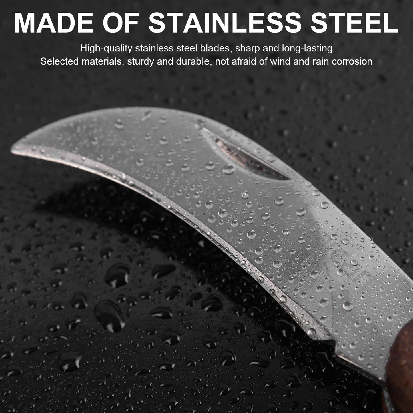 Pruning Knife - Double Blades Grafting Gardening Knife, Outdoors Folding Pocket Knife for Garden Budding (19) (6)