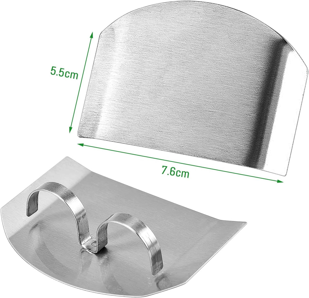 5er Pack Chef Finger Guards for Cutting,304 Stainless Steel Finger Protectors for Cutting, Slicing and Chopping Vegetables, Fruits and Meat, Avoid Hurting Kitchen Tools (double fingers)