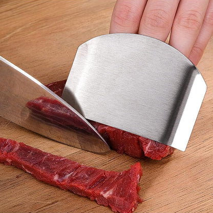 5er Pack Chef Finger Guards for Cutting,304 Stainless Steel Finger Protectors for Cutting, Slicing and Chopping Vegetables, Fruits and Meat, Avoid Hurting Kitchen Tools (double fingers)