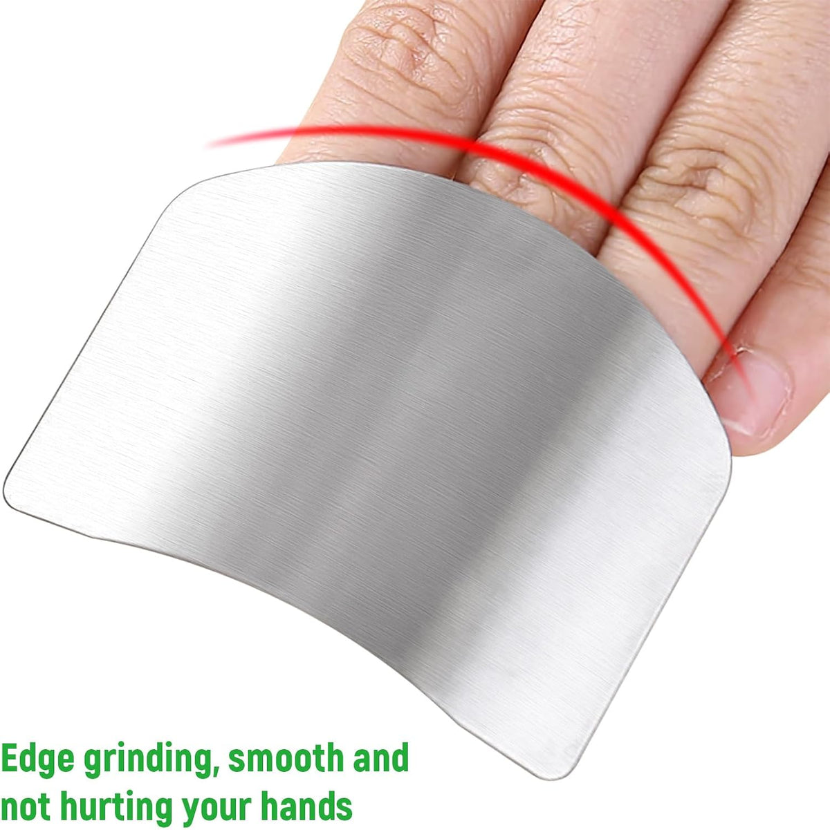 5er Pack Chef Finger Guards for Cutting,304 Stainless Steel Finger Protectors for Cutting, Slicing and Chopping Vegetables, Fruits and Meat, Avoid Hurting Kitchen Tools (double fingers)