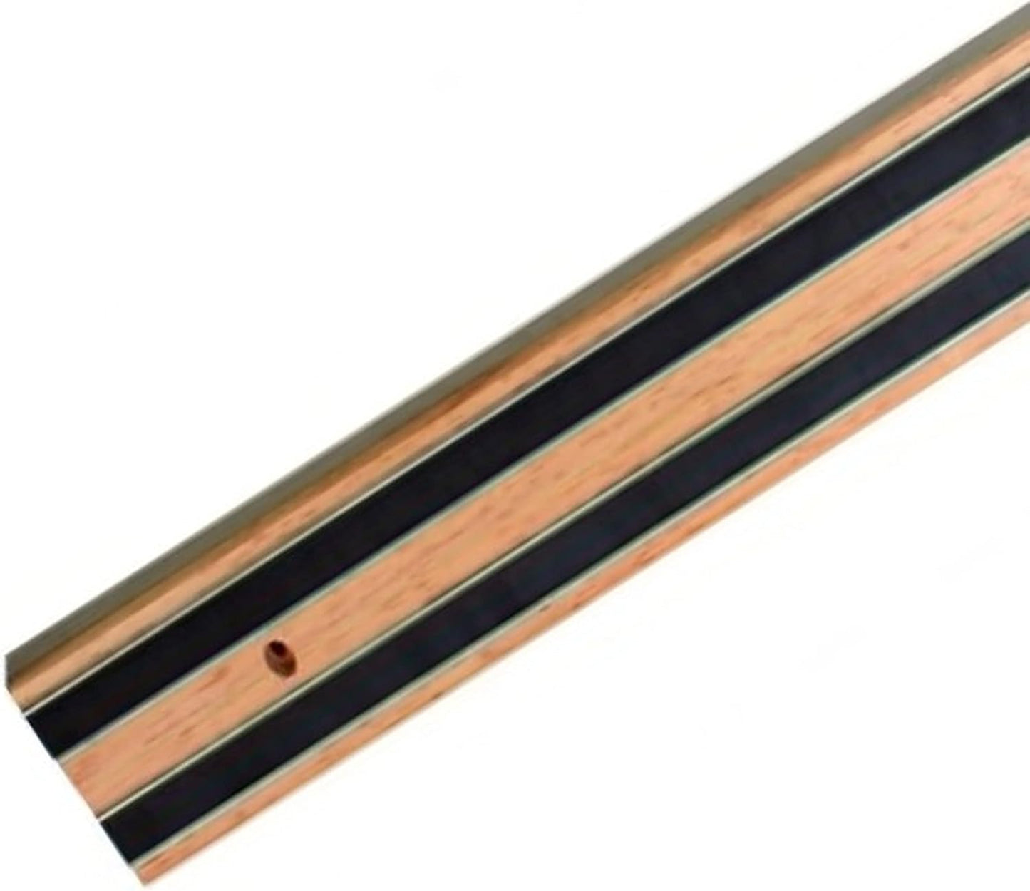 24" Magnetic Wooden Knife Tool Bar with Two Magnetic Strips - Multi-Purpose Knife Holder & Organizer