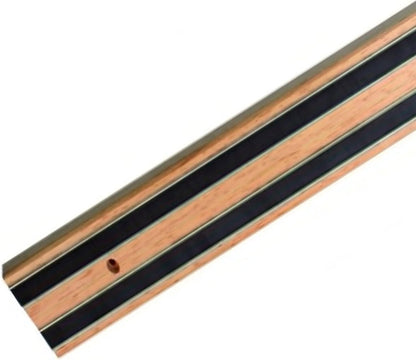 24" Magnetic Wooden Knife Tool Bar with Two Magnetic Strips - Multi-Purpose Knife Holder & Organizer