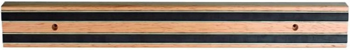 24" Magnetic Wooden Knife Tool Bar with Two Magnetic Strips - Multi-Purpose Knife Holder & Organizer