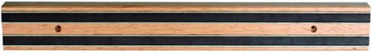 24" Magnetic Wooden Knife Tool Bar with Two Magnetic Strips - Multi-Purpose Knife Holder & Organizer