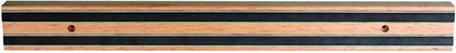 24" Magnetic Wooden Knife Tool Bar with Two Magnetic Strips - Multi-Purpose Knife Holder & Organizer