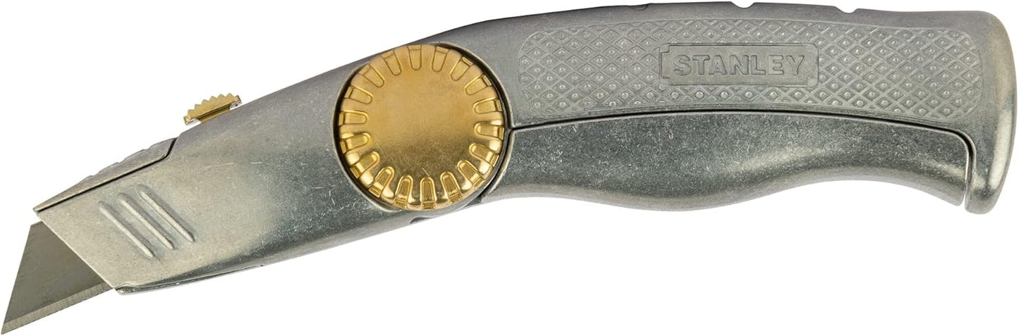 Stanley 0-10-819 Snap Off Knife "Pro" with retractable blade, Silver
