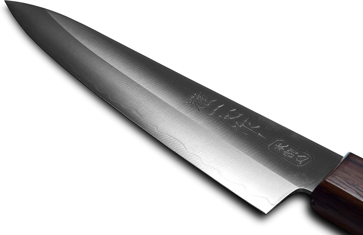 Seki Japan KANETSUGU Japanese Utility Petty Knife, AUS8 SUS410 Stainless Steel Fruit Knife, Rose Wood Handle, 90 mm (3.5 in), Made in Japan