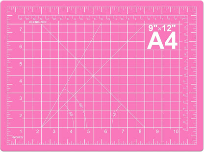 DIYSELF Cutting Mat 8in×6in, Self Healing Cutting Mat, A5 Rotary Cutting Mats for Crafts Sewing Hobby Fabric Project, 5-Ply Craft Cutting Board Double Sided, Craft Mat, Matting & Mounting Materials