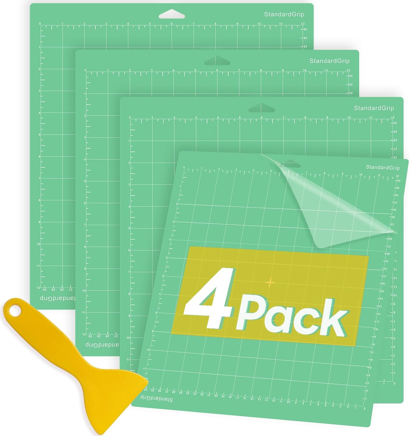 Cutting Mat for Cricut,12x12 inch 4 Pack Variety Cutting Mats LightGrip,Replacement Accessories for Cricut Maker 3/Maker/Explore 3/Air 2/Air/One