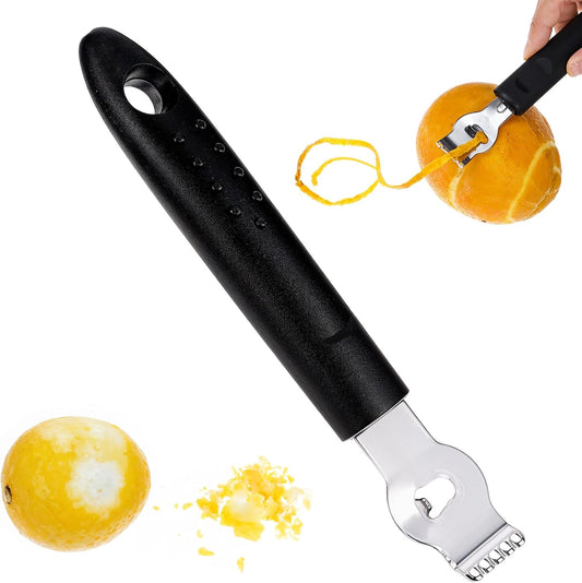 Ouligay Lemon Zester, Channel Knife, Peeler, Stainless Steel Bartender Accessories for Cocktail Garnish, Citrus Orange and Lemon Peeler - Bar Accessories for Home