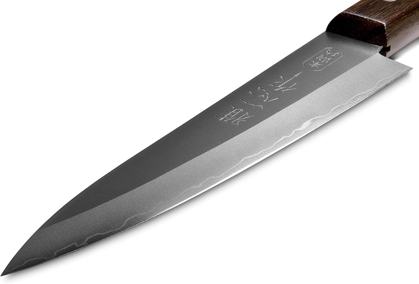 Seki Japan KANETSUGU Japanese Utility Petty Knife, AUS8 SUS410 Stainless Steel Fruit Knife, Rose Wood Handle, 90 mm (3.5 in), Made in Japan