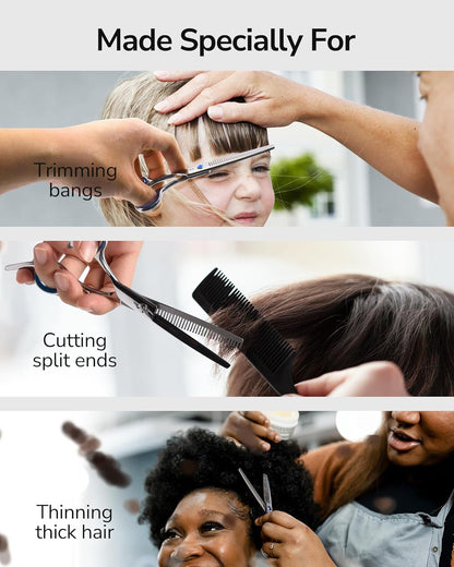 Hair Thinning Scissors ULG Professional Barber’s Texturizing Teeth Shears for Hairdressing, Salon and Home Use Thinning Shears for Hair Cutting, Made of Japanese Stainless Steel, 6.5 inch