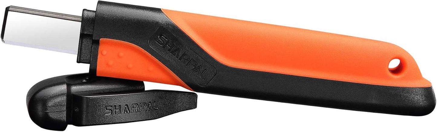 SHARPAL 129N Multipurpose Garden Tool Blade Sharpener for Knife, Pruners, Loppers, Hedge Shears Scissors, Axe, Hatchet, Machete, Lawn Mower Blade Fathers Day Gift