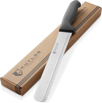 KUTLER Professional 8-Inch Bread Knife and Cake Slicer with Serrated Edge - Ultra-Sharp Stainless Steel Cutlery