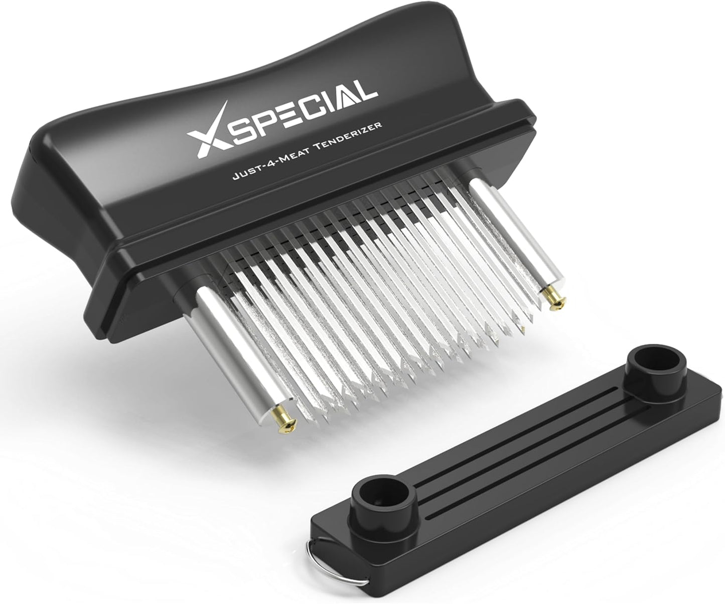 XSpecial Meat Tenderizer Tool 48 Blades Stainless Steel - Kitchen Cooking Gadgets Tools with Ultra Sharp Needle That Makes Steak & Chicken Tender - No More Hammer, Meat Pounder Or Mallet