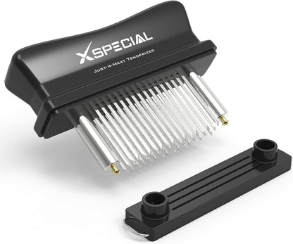 XSpecial Meat Tenderizer Tool 48 Blades Stainless Steel - Kitchen Cooking Gadgets Tools with Ultra Sharp Needle That Makes Steak & Chicken Tender - No More Hammer, Meat Pounder Or Mallet