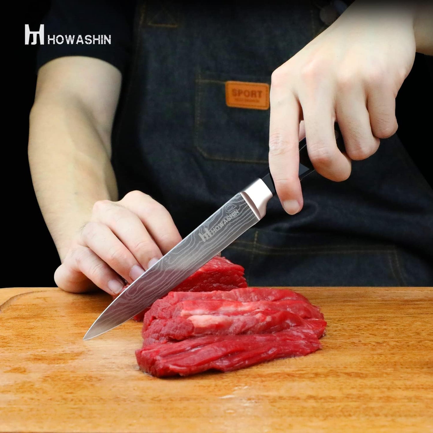 5 inch Utility Knife Sharp Professional Chef 's Knife German High Carbon Kitchen Knife Ergonomic Handle With Christmas Gift Box