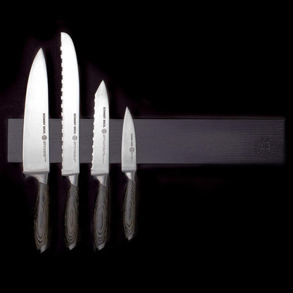Schmidt Brothers - Acacia 24" Knife Magnetic Strip Wall Bar, Universal Magnetic Knife Holder for Wall and Cutlery Storage Up to 12-16 Knives