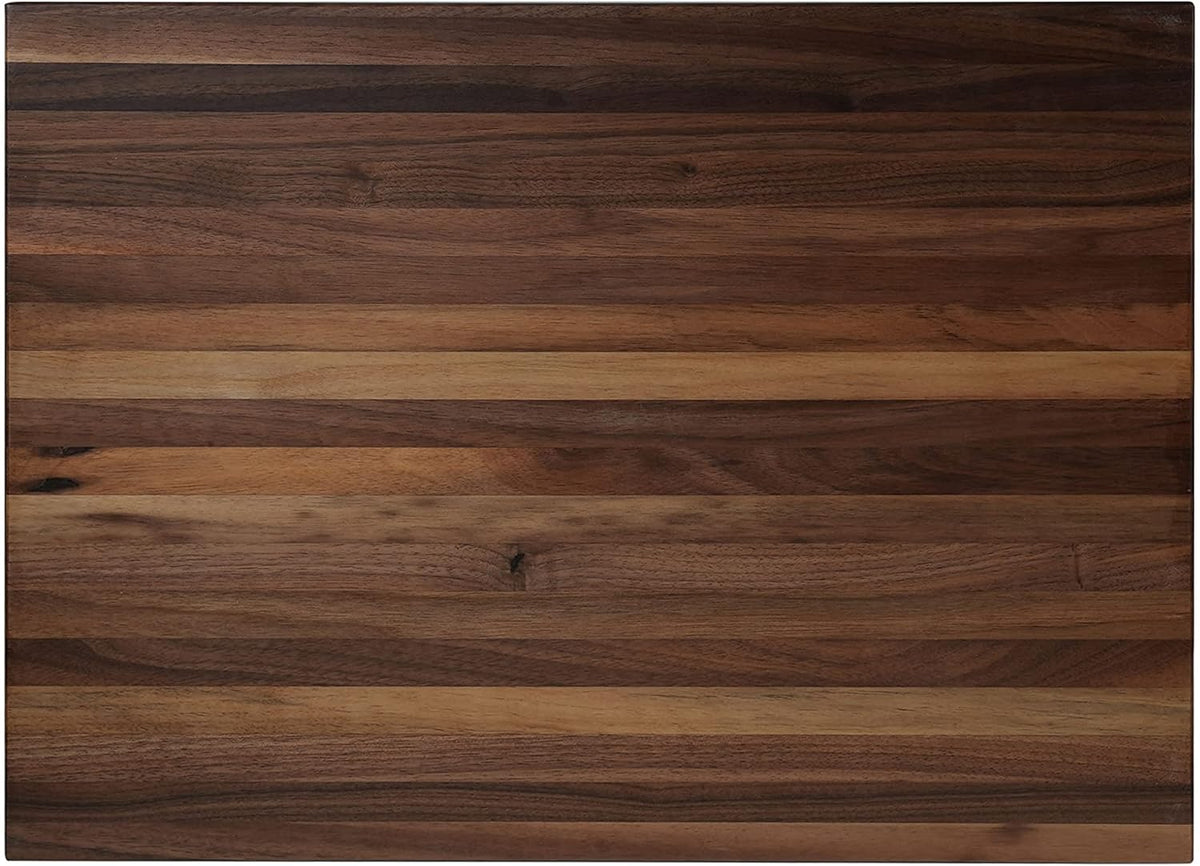 Walnut Cutting Board for Kitchen, USA Grown Hardwood, 20 x 15, with Invisible Inner Handle, Prefinished with Food-Grade Oil, Suitable for Kitchen Edge Grain, 1" Thick