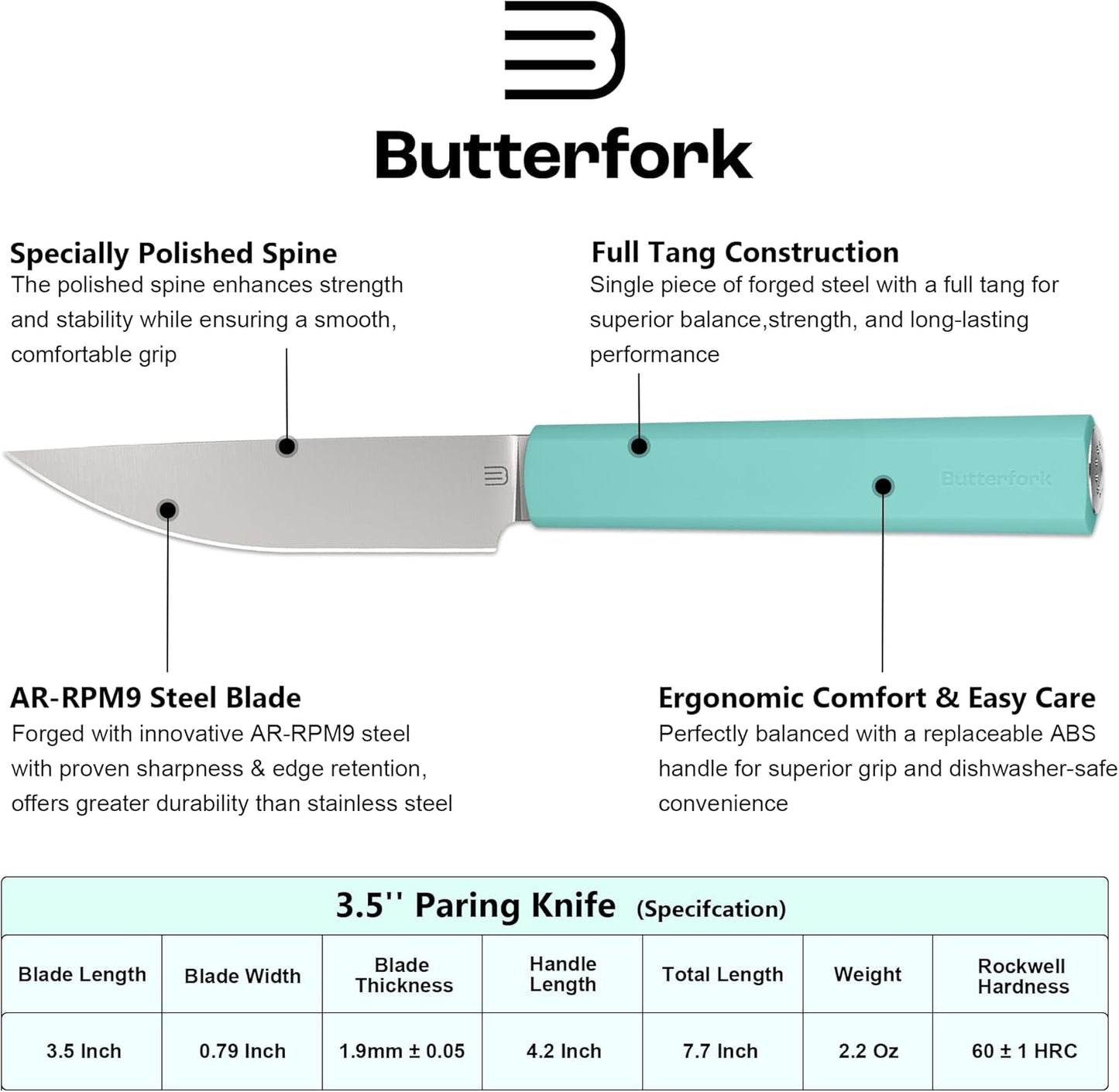 6 Inch Nakiri Knife, AR-RPM9 Steel & Replaceable Handle, Multipurpose Meat Cleaver Vegetable Chef Knife with Oak Sheath, Gift for Home Chefs
