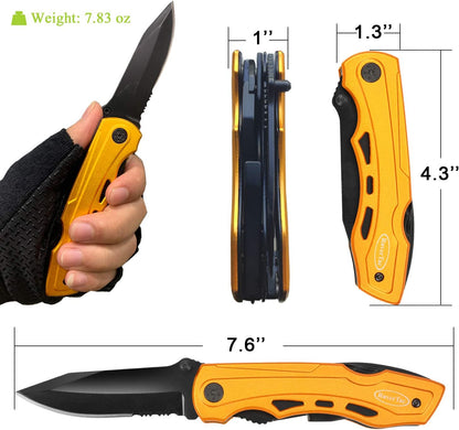 RoverTac Pocket Knife, 15-in-1 Multitool with Pliers, Bottle & Can Opener, 9 Screwdriver Bits, Locking Mechanism & Nylon Sheath - EDC Multi Tool for Camping, Hiking & DIY, Gift for Men & Dad