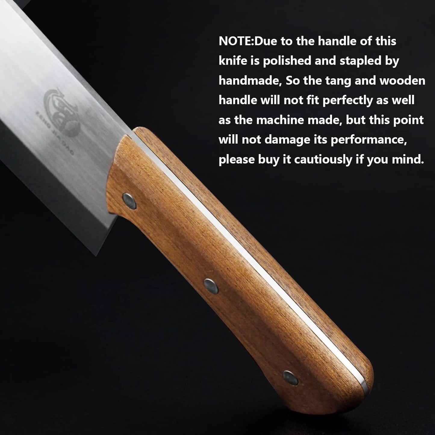 ZENG JIA DAO Meat Cleaver - 7'' Heavy Duty Butcher Knife Meat Chopper Bone Cutting Knife - High Carbon German Stainless Steel - Pearwood Handle for Home Kitchen and Restaurant 2025 Gifts