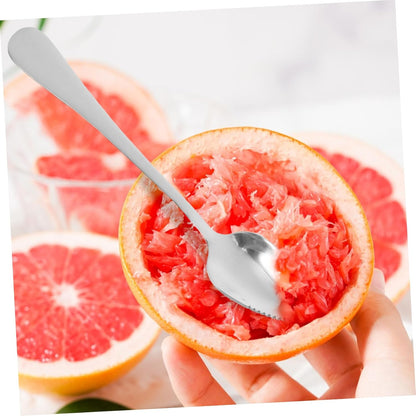 Generic 1 Set Fruit Cutting Set Paring Knives Serrated Spoons Pointed Spoons Kiwi Knife Grapefruit Utensil Tool Fruit Knives Grapefruit Spoons Fruit Knife Stainless Steel Silver