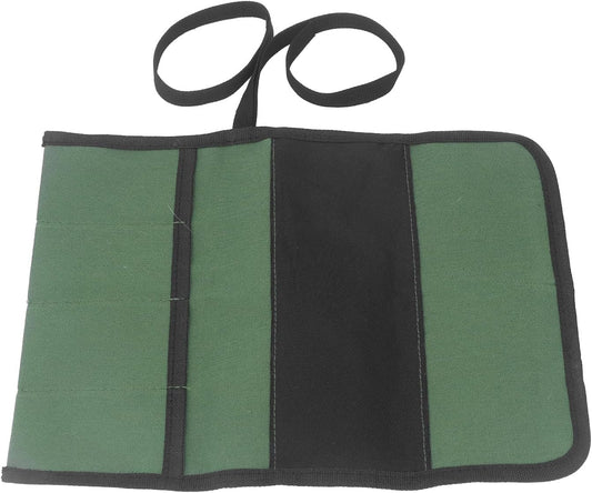 Fafeicy Chef Knife Roll Bag Canvas 4 Pocket Foldable Portable for Home Use