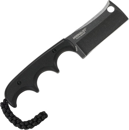 CRKT Minimalist Bowie Outdoor Survival Fixed Blade Knife with Sheath: Stainless Steel Plain Edge Blade, Micarta Handle, 2387