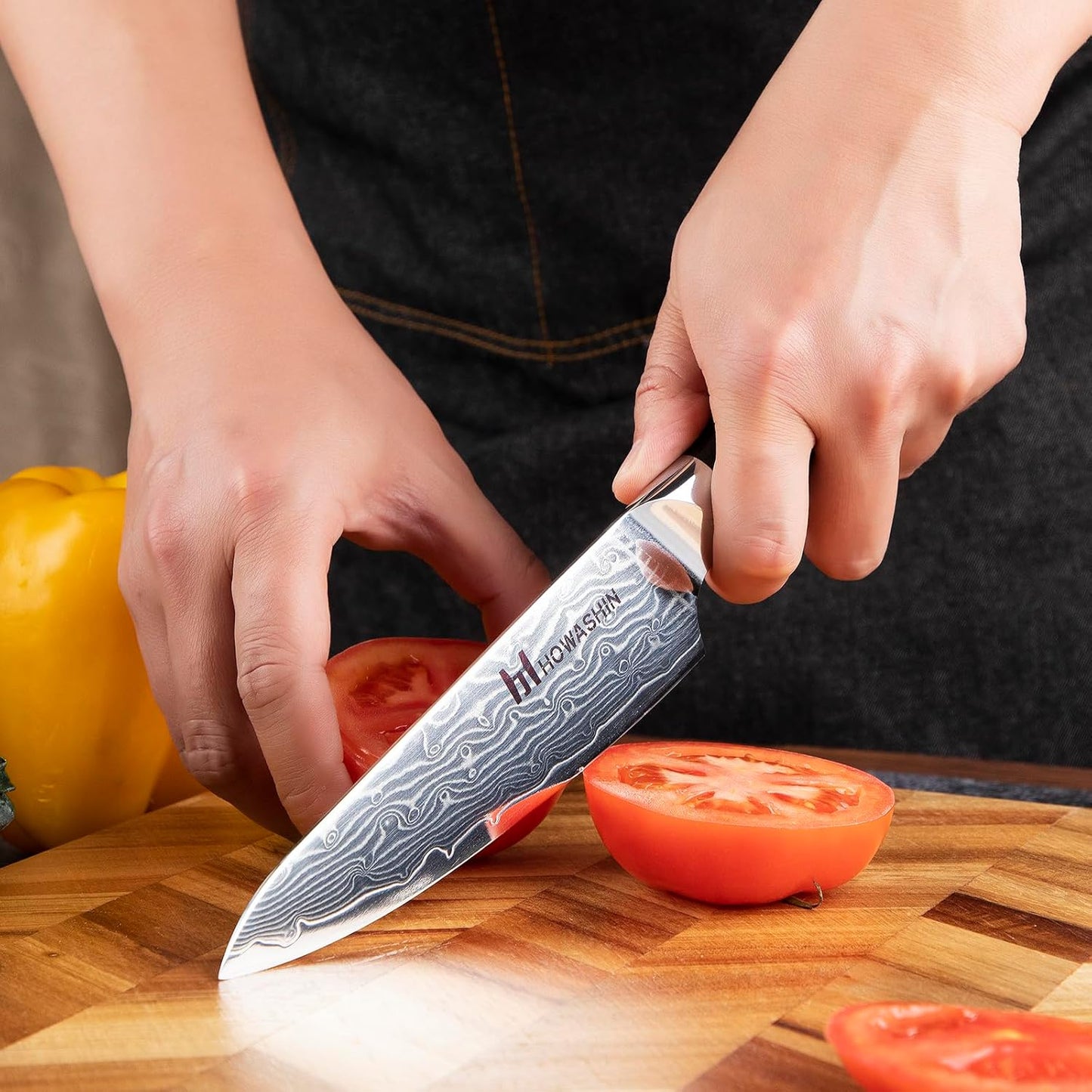 Chef Knife 5 Inch & Kitchen Knife Set Professional, German High-Carbon Stainless Steel,Razor Sharp, Ergonomic Handle,Utility Knife with Christmas Gift Box