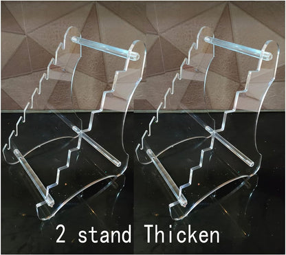 Clear Knife Display Rack Holder 8 Pcs,Thickening,2 Stand