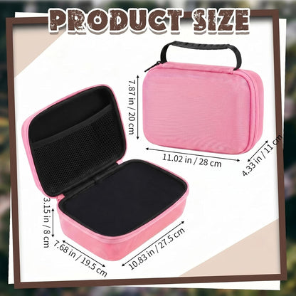 Relaxweex EVA Hard Case with Customizable Foam 7.8 x 6.3 x 3.5 Inch Protective EVA Carrying Case Shockproof Outdoor for Camera, Digital Products, Electronic Instruments with Knife, Black