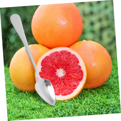 Stainless Steel Fruit Cutting Tools Serrated Edge Spoons Knife for Grapefruit Lemon Salads Pitaya Kitchen Utensils