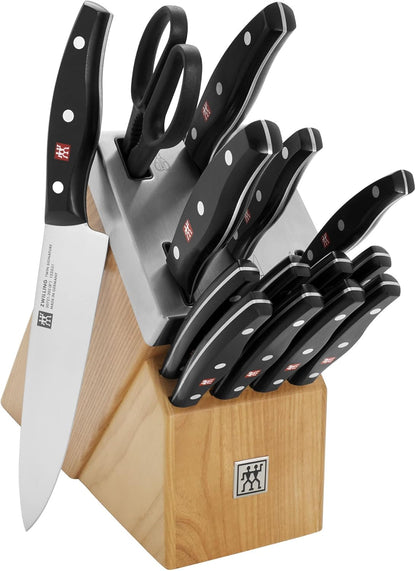 ZWILLING TWIN Signature 15-pc Self-Sharpening Knife Block Set - Natural