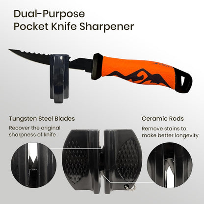 Pristis 9'' Fillet Knife for Fish, Stainless Steel Teflon Coated Blade with Non-Slip Grip Handle, Filet Knife Tackle with Protective Sheath and Sharpener for Fishing Boning Meat Cutting Kitchen