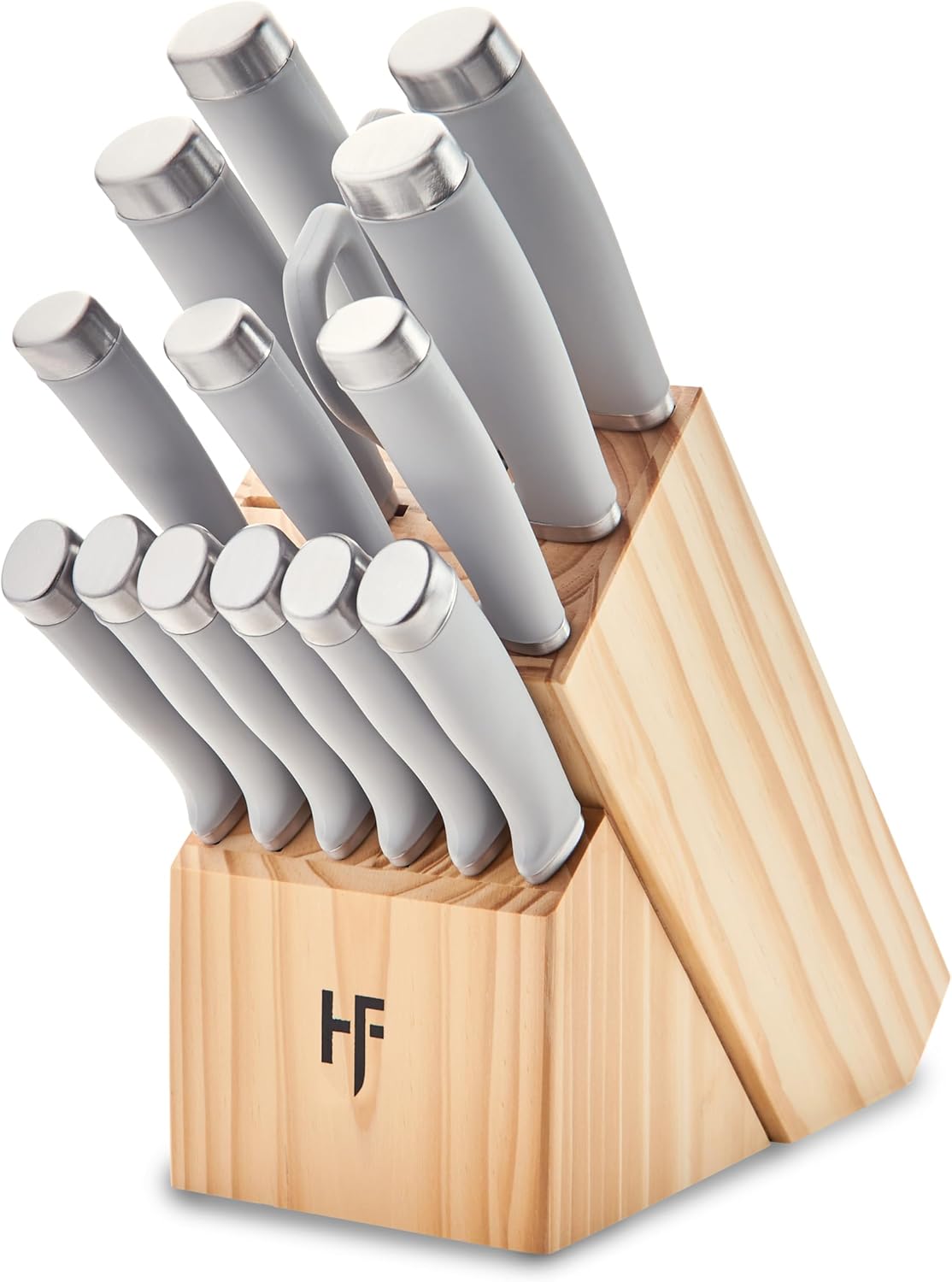 Hampton Forge Epicure True Aqua Knife Block Set, 15 Piece