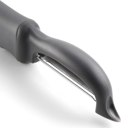 Spring Chef Premium Swivel Vegetable Peeler, Soft Grip Handle and Ultra Sharp Stainless Steel Blades - Perfect Kitchen Peeler For Veggie, Fruit, Potato, Carrot, Apple - Black