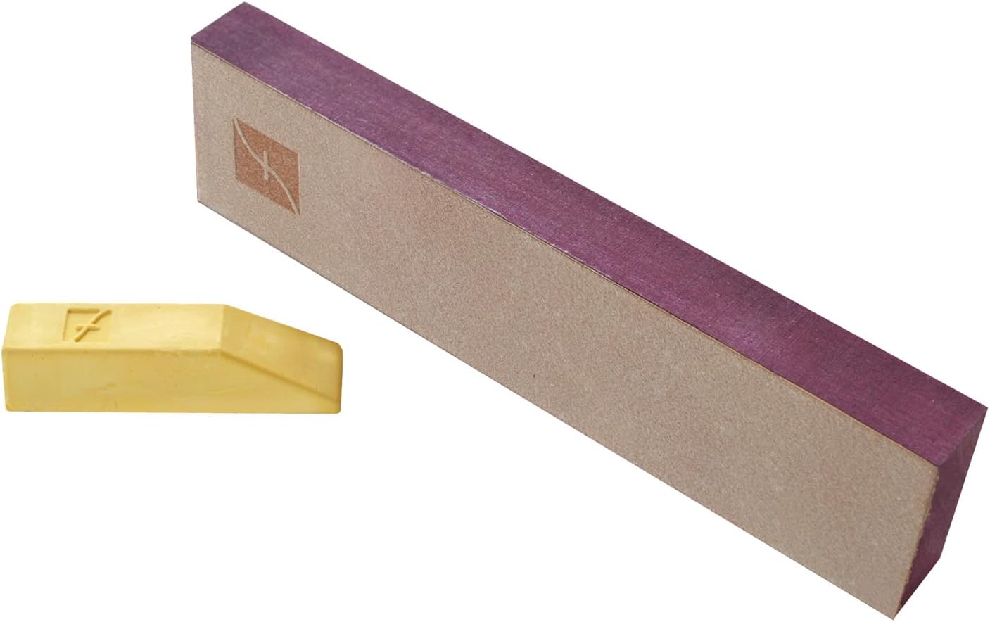Wood Carving Tools | 8" x 2" Leather Knife Strop with 1 Ounce Bar of Gold Polishing Compound for Polishing and Buffing | PW14 | Made in the U.S.A.