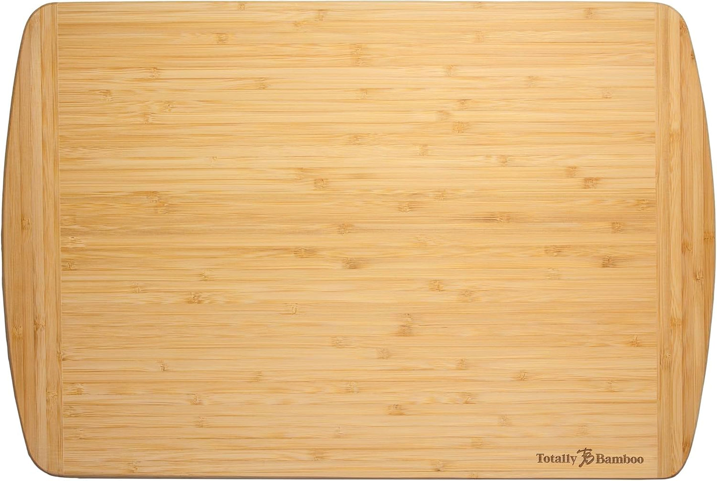 Totally Bamboo Malibu Bamboo Cutting Board with Juice Groove, 18" x 12", Natural
