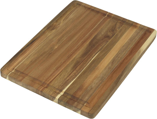 GoodCook Everyday 10" x 14" Bamboo Cutting Board, Durable Edge-Grain Wood, Moisture-Resistant, Knife-Friendly, Wooden Chopping Board for Kitchen, Low-Maintenance, Natural Bamboo