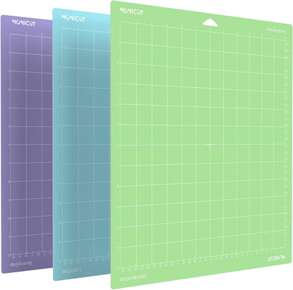 12x24 Stronggrip Cutting Mat for Cricut Maker 3/Maker/Explore 3/Air 2/Air/One, 3 Pcs Non-Slip Flexible Cutting Mats for Crafts, Quilting, Sewing and all Arts