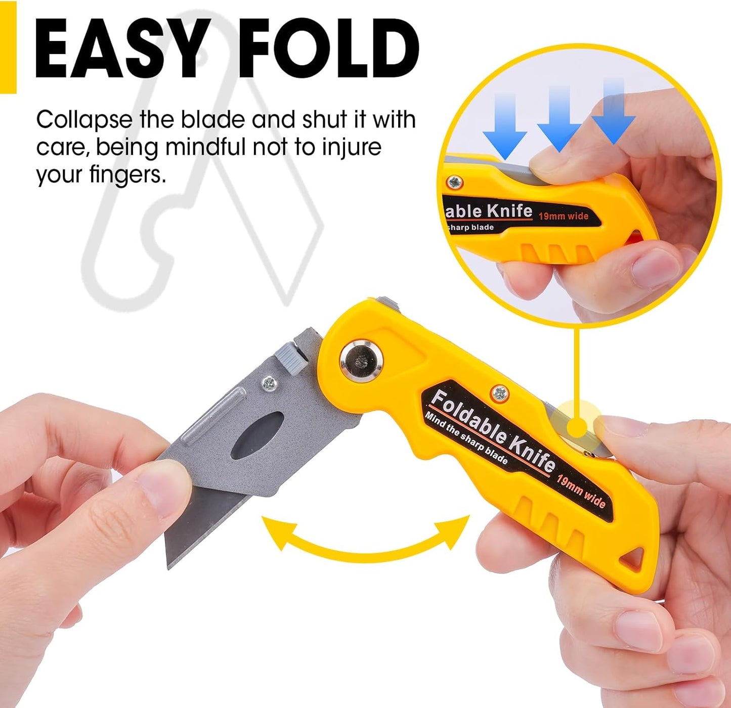 12 Pack Box Cutter, Folding Utility Knife with Extra 20Pcs Blades, Box Cutters with Comfortable Handle, Razor Sharp Blade for Cartons, Cardboard, Boxes and Rope