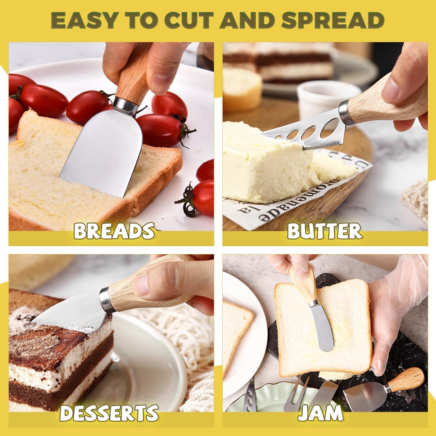 Charcuterie Boards Accessories Gold Charcuterie Utensils Cheese Butter Spreader Knife Set Small Serving Tongs Forks and Spoons Dipping Bowls Honey Dippers Toothpick Flags for Party Platter Making
