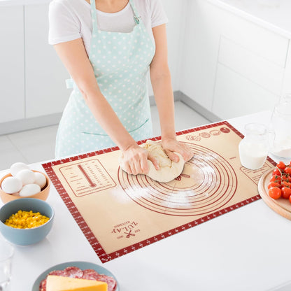 Zulay Kitchen Silicone Baking Mat Sheet Set - Reusable Baking Mat Nonstick - Half Sheet Baking Mat For Oven (Black, 1 Pack)