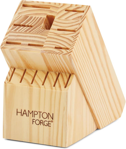 Hampton Forge Epicure True Aqua Knife Block Set, 15 Piece