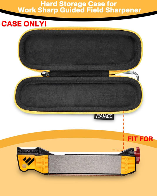RAIACE Hard Travel Carrying Case for Work Sharp Guided Field Sharpener - Black