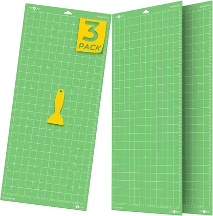 HTVRONT Cutting Mat, 6 Pcs Cutting Mat 12x12(Standard, Light, Strong, FabricGrip) Compatible with Cricut Maker 3/Maker 4/Maker/Explore 3/4/5/Air 2/One, Variety Adhesive Sticky Cutting Mats Accessories