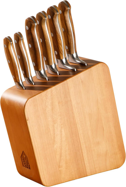 Bloomhouse - Two Time Oprah's Favorite Things Winner - 5" Utility Boning Kitchen Knife German Stainless Steel Blade w/Forged Italian Olive Wood Handle Full Tang for Meat Poultry & Precision Cutting