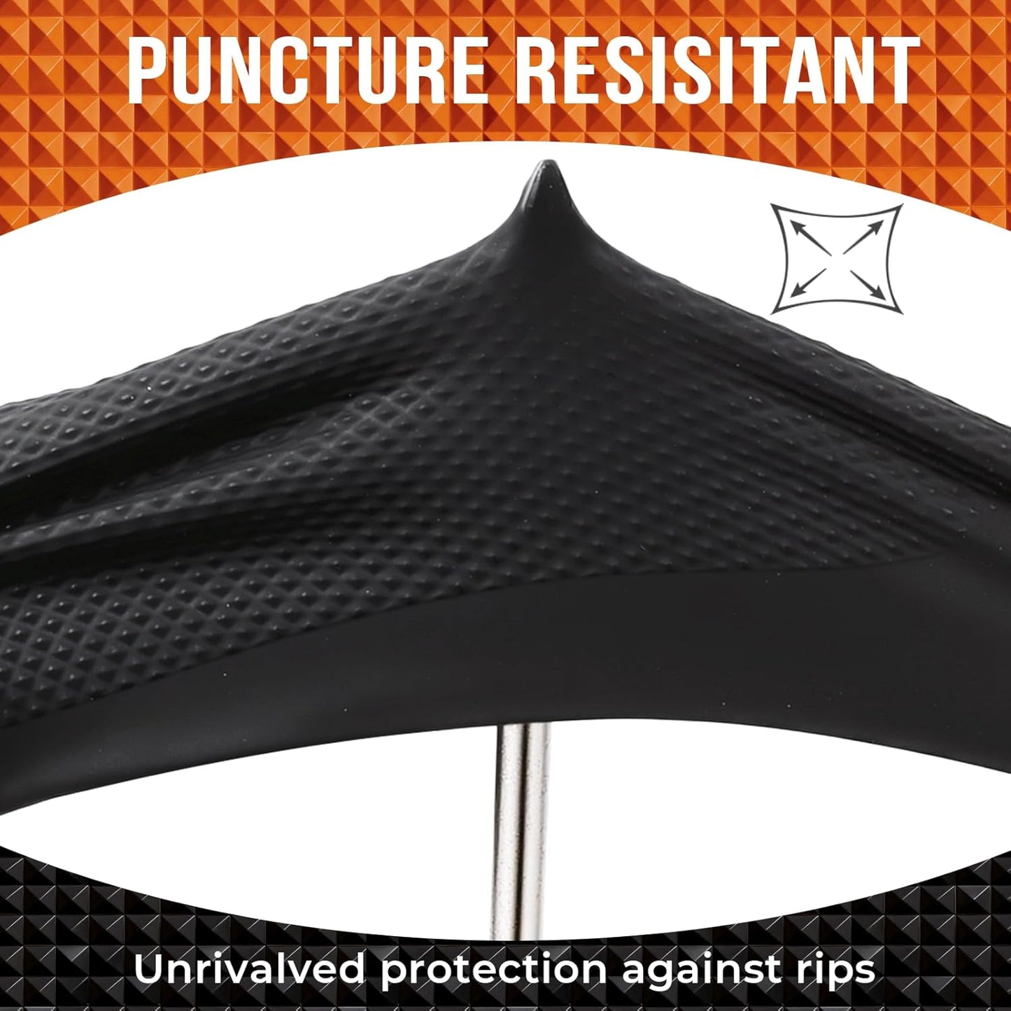 ANBOSON 10 Mil Diamond Textured Nitrile Gloves, Heavy Duty Disposable, Extra Thick, Latex & Powder Free, Chemical and Puncture Resistant, Ideal for Auto Repair, Cleaning, Painting, X-Large